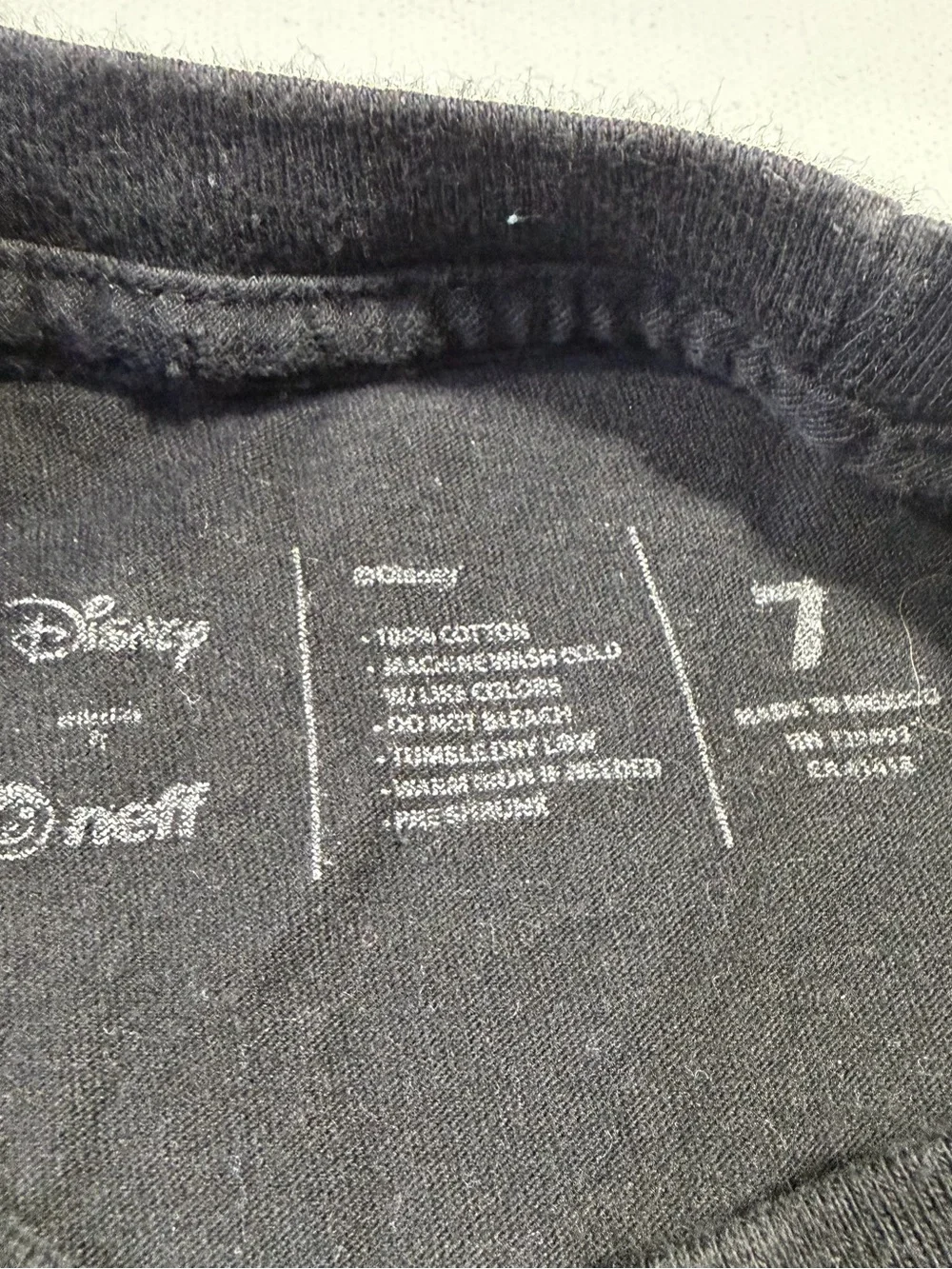Neff  Disney Mickey Black Graphic Tee with White Print - Picture 2 of 3